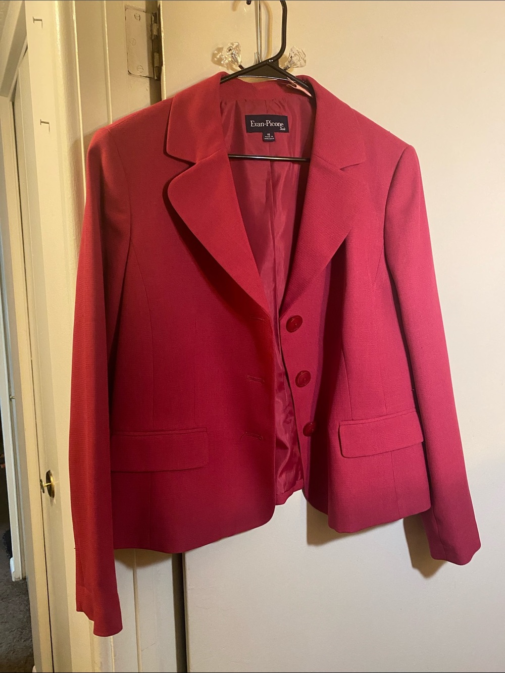 Evan Picone Hot Pink Tailored Blazer